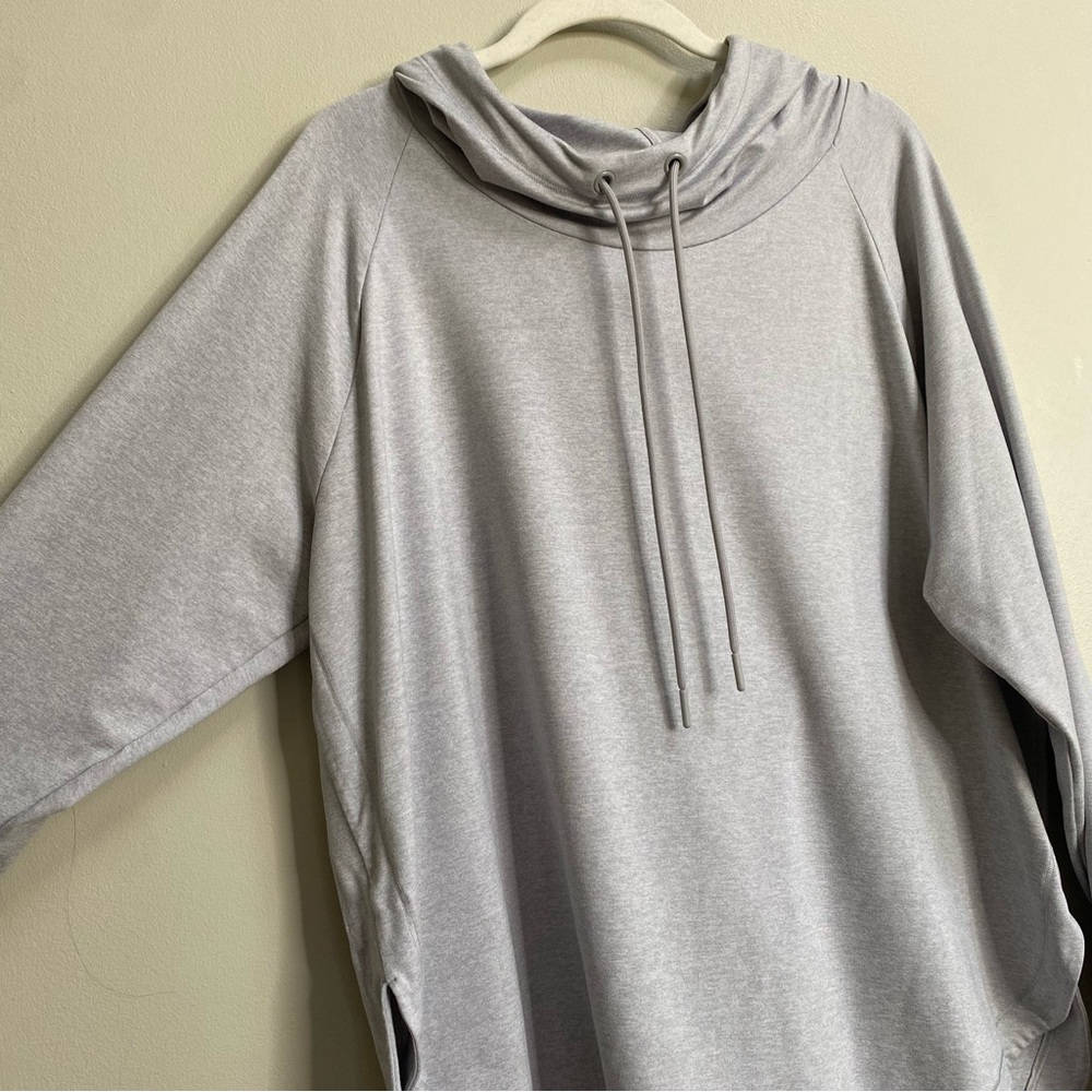 Athleta Light Heather Grey Uptempo Hoodie Size 1X - Picture 7 of 16
